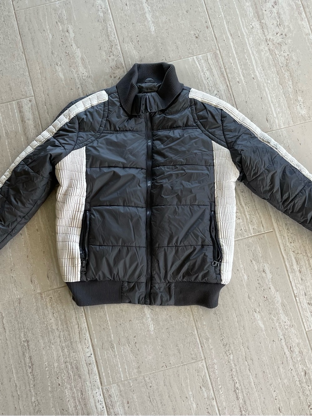 Greenlander faux fur lined full zip winter jacket size large